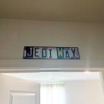 Vintage Wall Decor Jedi Way Street Sign Metal Tin Signs for Movie Room Bar Home Man Cave Cafe 16 x 4 Inches