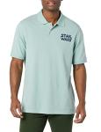 Amazon Essentials Disney | Marvel | Star Wars Men's Regular-Fit Cotton Pique Polo Shirt, Pack of 2, Star Wars Logo Ships, XX-Large