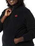 Amazon Essentials Disney | Marvel | Star Wars | Princess Women's Polar Fleece Quarter-Zip Mock Jackets, Star Wars Rebel Logo, Medium
