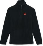 Amazon Essentials Disney | Marvel | Star Wars | Princess Women's Polar Fleece Quarter-Zip Mock Jackets, Star Wars Rebel Logo, Medium