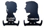HeavenlyKraft I Love You I Know Decor Steel Wall Coat Hooks Wall Hooks