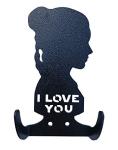 HeavenlyKraft I Love You I Know Decor Steel Wall Coat Hooks Wall Hooks