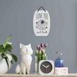 Star Wars I Love You To The Death Star and Back Hanging Metal Sign - Fun Star Wars Gift for Spouse, Friend or Child