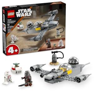 LEGO Star Wars: The Mandalorian Mando and Grogu's N-1 Starfighter Toddler Building Set - Star Wars Baby Yoda Toy for Kids, Boys & Girls, Ages 4+ - Educational Preschool Toy Gift for Birthdays - 75410