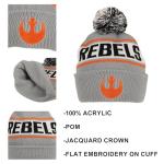 Star Wars Rebels Gray Cuff Beanie