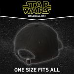 STAR WARS Dad Hat, Darth Vader, R2-D2 and Stormtrooper Cotton Adult Baseball Cap with Curved Brim, Black, One Size