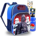 Star Wars Backpack for Boys - Star Wars School Backpack Bundle with Darth Vader 16" Backpack, Water Bottle, Stickers, More | Darth Vader School Set