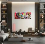 Star Wars Poster - Banksy Graffiti Wall Art, Star Wars Decor and Room Wall Art, Banksy Canvas Wall Art, Star Wars Home Decor, Darth Vader Yoda Stormtrooper Prints, Set of 3 Ready to Hang (12''x16'')