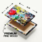 Star Wars Poster - Banksy Graffiti Wall Art, Star Wars Decor and Room Wall Art, Banksy Canvas Wall Art, Star Wars Home Decor, Darth Vader Yoda Stormtrooper Prints, Set of 3 Ready to Hang (12''x16'')