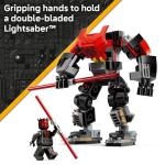 LEGO Star Wars Darth Maul Mech Kids Toy - Building Toy with Pretend Play Lightsaber - Birthday Gift Idea for Boys and Girls, Ages 6+ - Collectible Decor for Fans of The Clone Wars - 75411