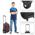 Bioworld Star Wars Darth Vader 16" Rolling Travel Backpack