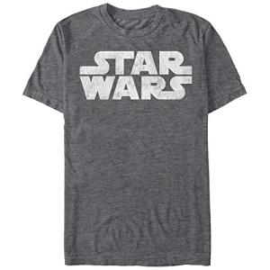 STAR WARS Men's Simple Logo T-Shirt - Charcoal Heather - X Large