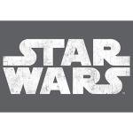 STAR WARS Men's Simple Logo T-Shirt - Charcoal Heather - X Large