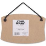 Disney Star Wars Welcome to the Rebellion X-Wing Hanging Wood Wall Decor - Retro Star Wars Sign for Man Cave or Movie Room