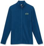 Amazon Essentials Disney | Marvel | Star Wars Men's Polar Fleece Full-Zip Mock Jackets, Star Wars Logo, Large