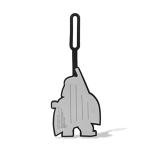 LEGO Star Wars Bag Tag - Darth Vader (52233), Black, Silicone Luggage Tag, Bag Charm, Valentine's Gift