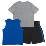 STAR WARS Boys 3 Piece Short Set Short Sleeve Shirt Tank Top Shirt and Shorts 3 Pack Bundle Set for Kids and Toddlers (Blue and Grey Size 5/6)