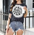 FRYAID May The Power Be with You Shirt Women Vintage Magical Tshirt Magic Graphic Tee Family Vacation Casual Short Sleeve Top Dark Grey