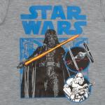 STAR WARS Boys 3 Piece Short Set Short Sleeve Shirt Tank Top Shirt and Shorts 3 Pack Bundle Set for Kids and Toddlers (Blue and Grey Size 5/6)