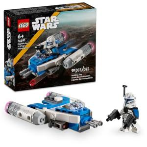 LEGO Star Wars: The Clone Wars Captain Rex Y-Wing Microfighter Building Set, Collectible Star Wars Y-Wing Toy for Kids with Captain Rex Minifigure, Gift for Boys & Girls Ages 6 and Up, 75391