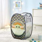 Star Wars, The Mandalorian Pop Up Hamper Featuring The Child with Durable Carry Handles, 24" H x 23" W X 2" CM