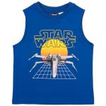 STAR WARS Boys 3 Piece Short Set Short Sleeve Shirt Tank Top Shirt and Shorts 3 Pack Bundle Set for Kids and Toddlers (Blue and Grey Size 5/6)