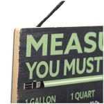 Disney Star Wars Yoda and R2-D2 Hanging Wood Measuring Sign - Measure You Must for Kitchen or Dining Room
