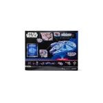 Star Wars Micro Galaxy Squadron Millennium Falcon - 9-Inch Assault Class Vehicle with Four 1-Inch Micro Figure Accessories