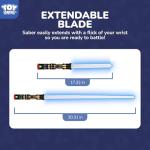 TOY Life 2 Pack Dark Saber Light a Saber for Kids Light up Sword LED Lightsavers Inquisitor Light Up Swords for Kids Sable de Luz Sound Retractable Attachable