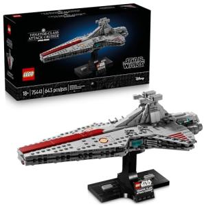 LEGO Star Wars Venator-Class Attack Cruiser Building Set for Adults, Men & Women, Ages 18+ - Movie Collectible & Room Decor for Office, Bedroom, or Book Shelf - Gift Idea for Birthdays - 75441