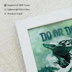 Do or Do Not Motivational Wall Art Print – Inspirational Sci-Fi Inspired Quote Poster for Office, Dorm, or Living Room – Fantasy Wisdom Décor for Daily Inspiration – 8x10 Unframed