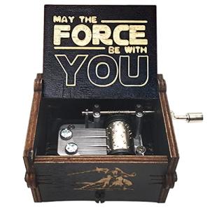 Star Warss music box, wooden hand crank music box, wooden toys for movie fans, gifts for boyfriends and kids, perfect for Valentine's Day, birthdays, Halloween and Christmas. (Star Warss song)
