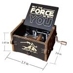 Star Warss music box, wooden hand crank music box, wooden toys for movie fans, gifts for boyfriends and kids, perfect for Valentine's Day, birthdays, Halloween and Christmas. (Star Warss song)