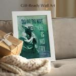 Do or Do Not Motivational Wall Art Print – Inspirational Sci-Fi Inspired Quote Poster for Office, Dorm, or Living Room – Fantasy Wisdom Décor for Daily Inspiration – 8x10 Unframed