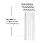 JoyJolt Star Wars Retro Vintage Collection 16.9oz Glass Tumblers - Featuring Darth Vader, R2D2, Yoda, Chewbacca, Red Leader, Jawa - Original Trilogy Drinkware, Set of 6 with Glass Straws