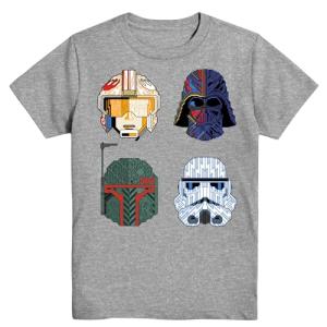 Star Wars Little Boys Helmets T Shirt, Grey, 5T
