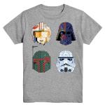 Star Wars Little Boys Helmets T Shirt, Grey, 5T