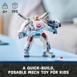 LEGO Star Wars Luke Skywalker X-Wing Mech, Buildable Star Wars Action Figure with Luke Skywalker Toy, Collectible Building Set for Kids, Creative Gift for Boys and Girls Ages 6 and Up, 75390