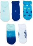 STAR WARS Star Wars Women's 5 Pack No Show Socks, Blue, 9-11 (4F0004)