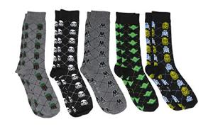 Hyp Star Wars Characters Argyle Crew Socks 5 Pair Pack