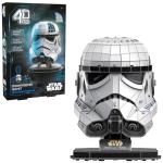 4D Build, Star Wars Stormtrooper Helmet 3D Model Kit with Stand, Star Wars Collectibles & Desk Décor, Adult Puzzles, Building Toys, 121 Pieces, 3D Puzzles, Gift Ideas for Ages 12 & Up