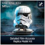 4D Build, Star Wars Stormtrooper Helmet 3D Model Kit with Stand, Star Wars Collectibles & Desk Décor, Adult Puzzles, Building Toys, 121 Pieces, 3D Puzzles, Gift Ideas for Ages 12 & Up