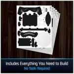 4D Build, Star Wars Stormtrooper Helmet 3D Model Kit with Stand, Star Wars Collectibles & Desk Décor, Adult Puzzles, Building Toys, 121 Pieces, 3D Puzzles, Gift Ideas for Ages 12 & Up