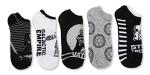 STAR WARS Star Wars Men's 5 Pack No Show Socks, Black, 10-13 (680988)