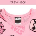 STAR WARS Toddler Girls French Terry Skater Dress Pink 3T