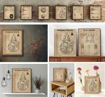 Star Wars Decor Wall Art Poster Art Prints - Set of 6 (8x10) Unframed - Starwars Painting Bathroom Bedroom Office House Room Blueprints Artwork Lovers Gift