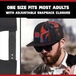 Star Wars Baseball Cap, Sith Graphics Adult Snapback Hat with Flat Brim, Black, One Size