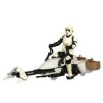 STAR WARS Epic World of Action Scout Trooper & Speeder Bike, 4-Inch Action Figure & Vehicle, Toys for 4 Year Old Boys and Girls & Up