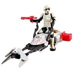 STAR WARS Epic World of Action Scout Trooper & Speeder Bike, 4-Inch Action Figure & Vehicle, Toys for 4 Year Old Boys and Girls & Up