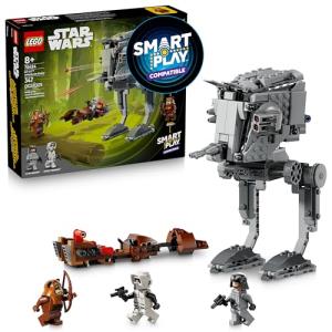 LEGO Star Wars SMART Play: AT-ST Attack on Endor Toy Building Set for Kids - Compatible Set with 2 SMART Tags and 3 Minifigures - Gift for Boys, Girls and Fans Ages 8+ - 75424